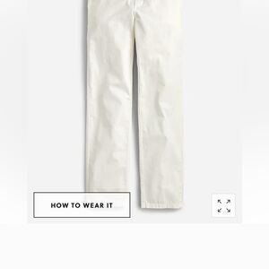 J. Crew Cream Straight Leg Pants